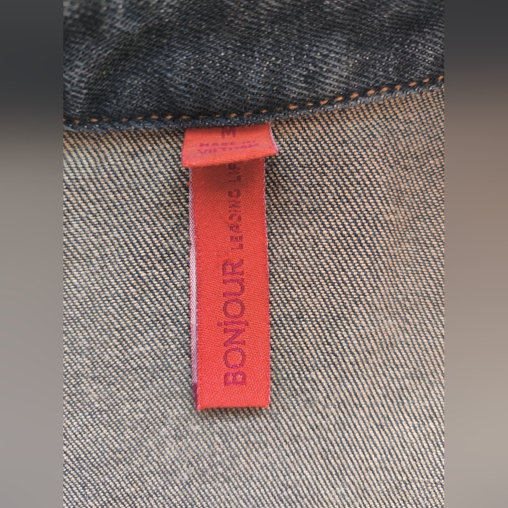 Denim Button Jacket - image 4